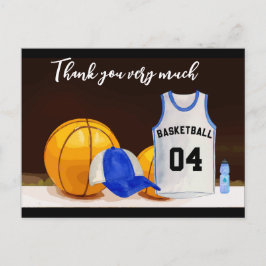 Cartão Postal Basquete Muito obrigado pelo jogador