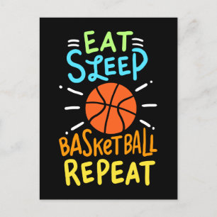 Cartão Postal Basquete - Repetição de Basquete no Sono
