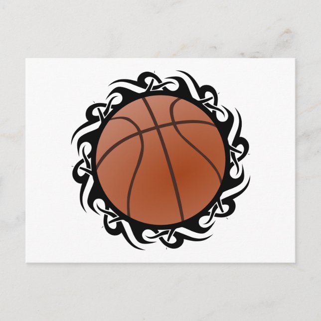 Cartão Postal basquete tribal (Frente)