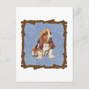 Cartão Postal Basset Hound
