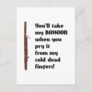 Cartão Postal Bassoon