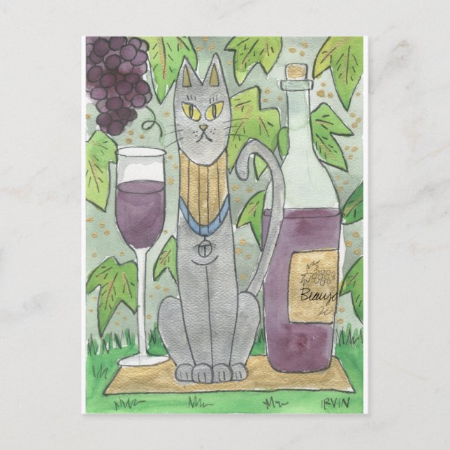 Cartão Postal Bast e Beaujolais (Frente)