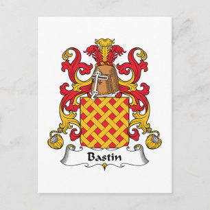 Cartão Postal Bastin Family Crest