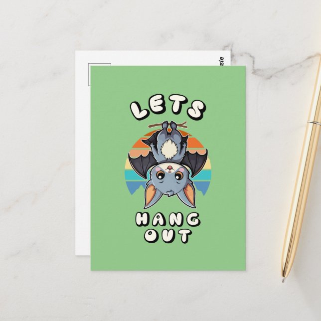 Cartão Postal Bat Bonito Travando e Retrospectivo Sunset | Vamos (Frente/Verso In Situ)