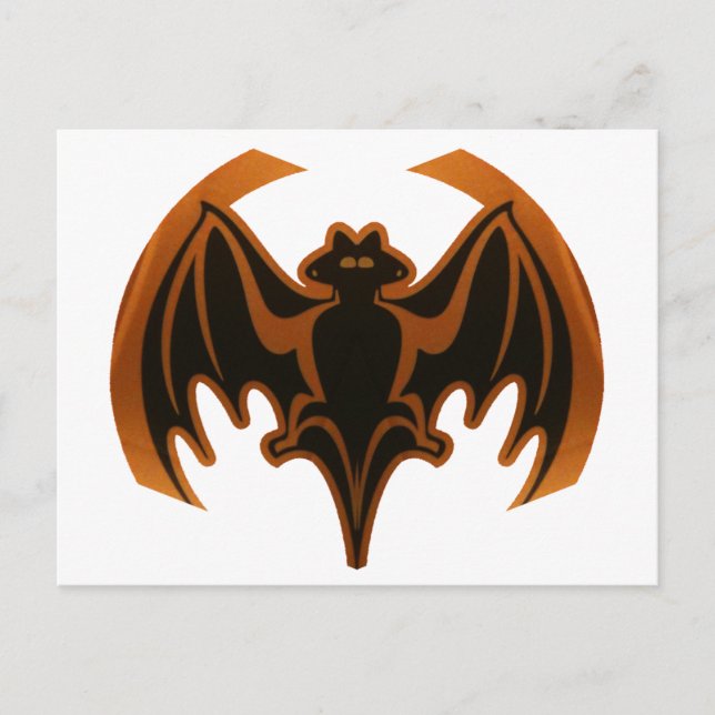 Cartão Postal Bat Brown O MUSEUM Zazzle dá presentes (Frente)