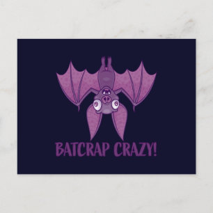 Cartão Postal Bat de Cartoon Louco de Batsucata
