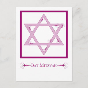 Cartão Postal Bat Mitzvah