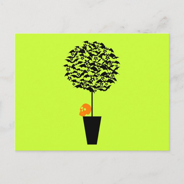 Cartão Postal Bat Topiary (Frente)