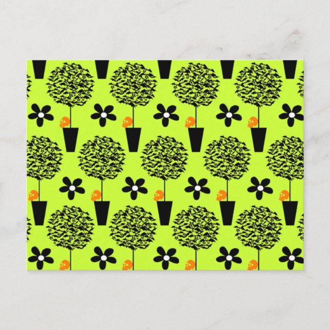 Cartão Postal Bat Topiary (Frente)