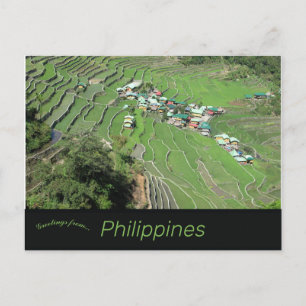 Cartão Postal Batad Rice Terraces perto de Banaue Ifugao Filipin