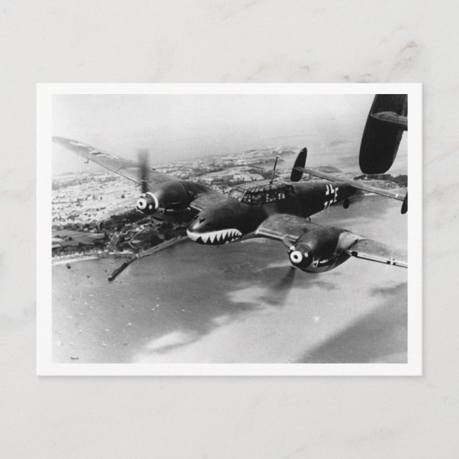 Cartão Postal Batalha da Grã-Bretanha e da Blitz: 11 Zerstoerer! (Frente)