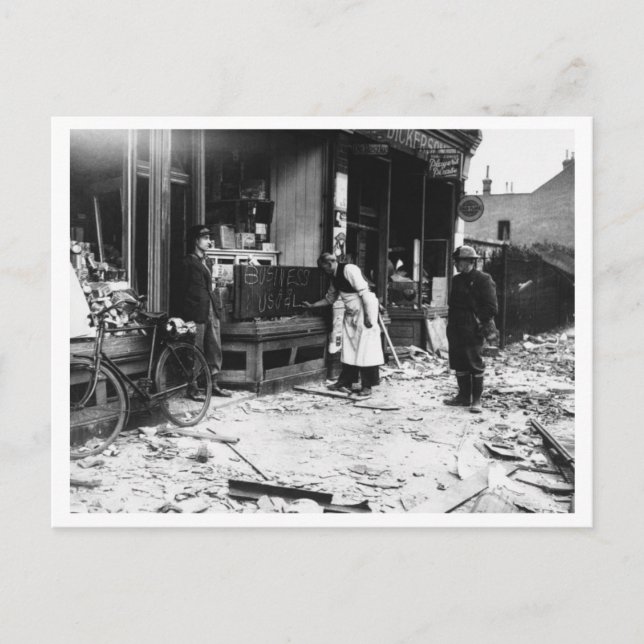 Cartão Postal Batalha da Grã-Bretanha e da Blitz: #29 sem dissua (Frente)