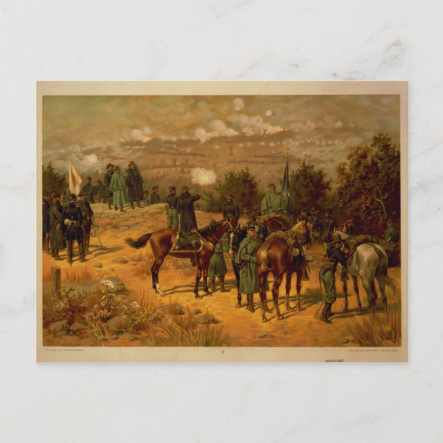 Cartão Postal Batalha da Guerra Civil Americana de Chattanooga (Frente)