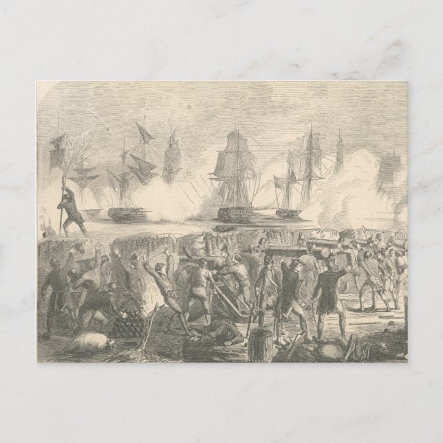 Cartão Postal Batalha da Ilha de Sullivan, 1776 (Frente)