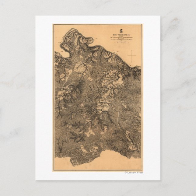 Cartão Postal Batalha da Natureza Selvagem - Panorâmica da Guerr (Frente)