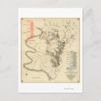 Batalha de Antietam - Mapa Panorâmico da Guerra Ci