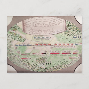 Cartão Postal Batalha de Camden, 1780