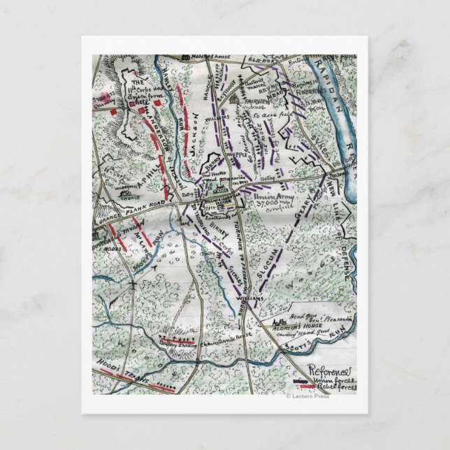 Cartão Postal Batalha de Chancellorsville 2 (Frente)