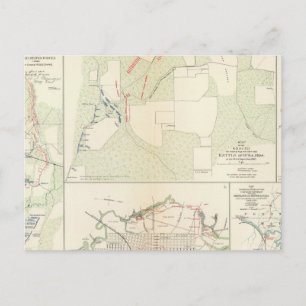 Cartão Postal Batalha de Corinth Iuka Bayou Fourche