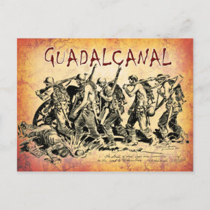 Cartão Postal Batalha de Guadalcanal, 1943