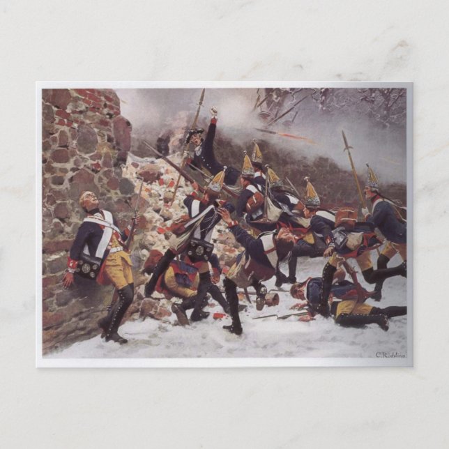 Cartão Postal Batalha de Leuthen (Frente)