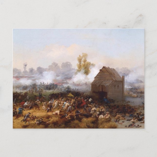 Cartão Postal Batalha de Long Island (Frente)