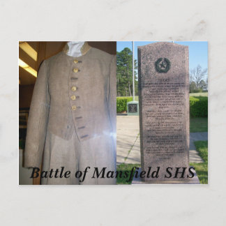 Cartão Postal Batalha de Mansfield Louisiana