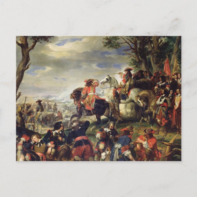 Cartão Postal Batalha de Marselha, 4 de outubro de 1693, 1837 (Frente)