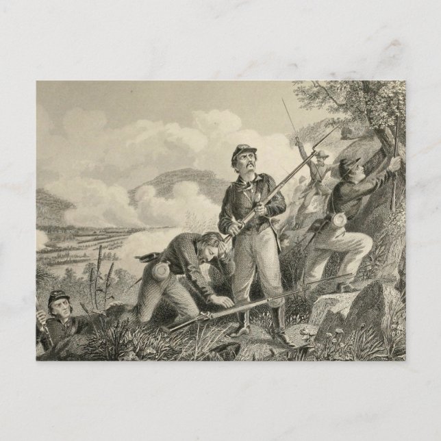 Cartão Postal Batalha de Missionário Ridge (Frente)