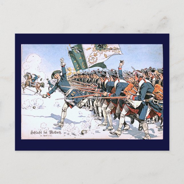 Cartão Postal Batalha de Mollwitz (Frente)