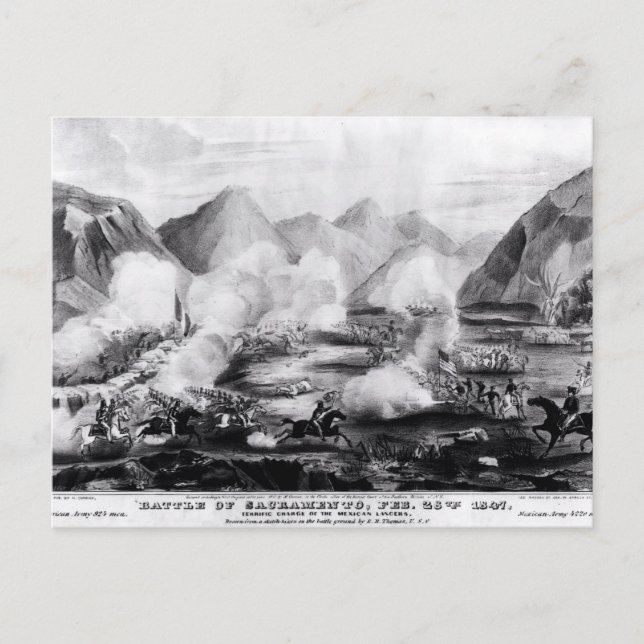 Cartão Postal Batalha de Sacramento (Frente)