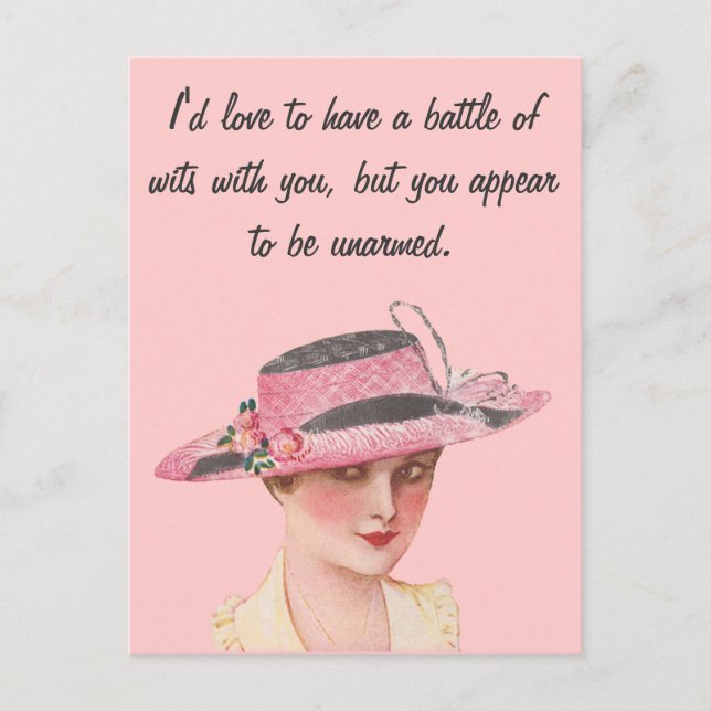 Cartão Postal Batalha de sagacidades (Frente)