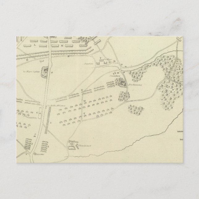 Cartão Postal Batalha de Waterloo na Bélgica (Frente)