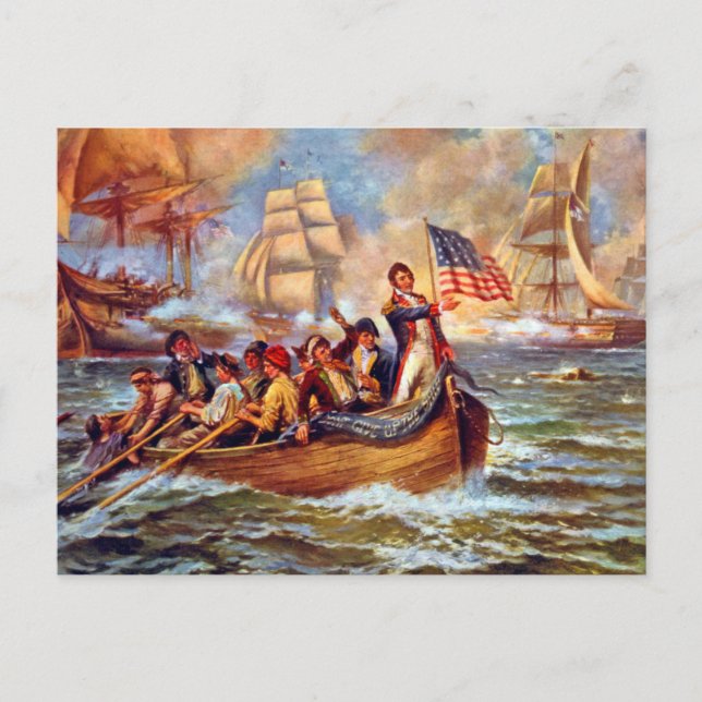 Cartão Postal Batalha do Lago Erie (Frente)