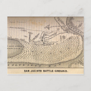 Cartão Postal Batalha do Mapa de San Jacinto