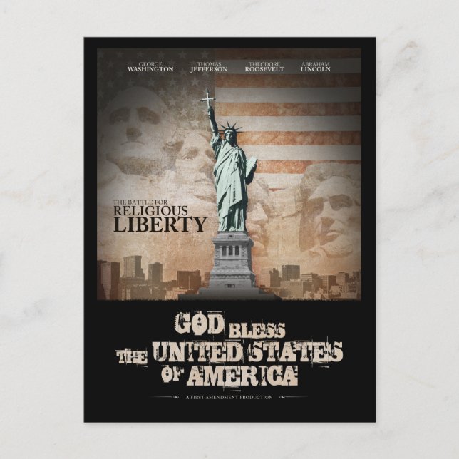 Cartão Postal Batalha pela Liberdade Religiosa (Frente)