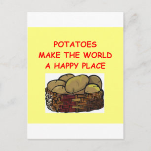 Cartão Postal batata batatas