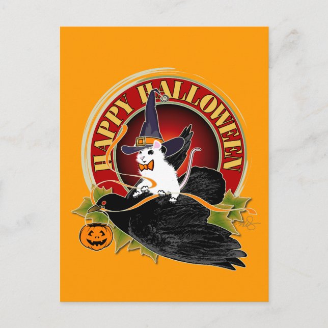 Cartão Postal Bater No Rato Branco Noturno (Frente)