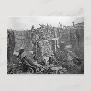 Cartão Postal Bateria de duas armas durante a Guerra da Crimeia,