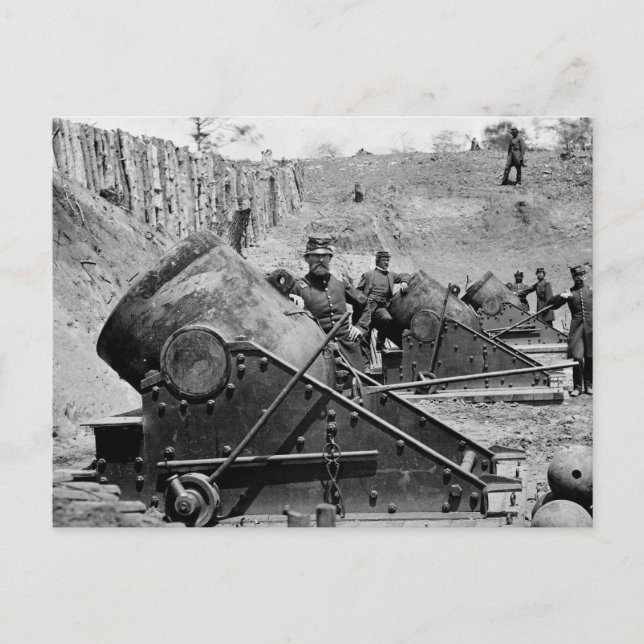 Cartão Postal Bateria Mortar Yorktown, 1860 (Frente)