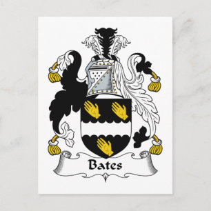 Cartão Postal Bates Family Crest