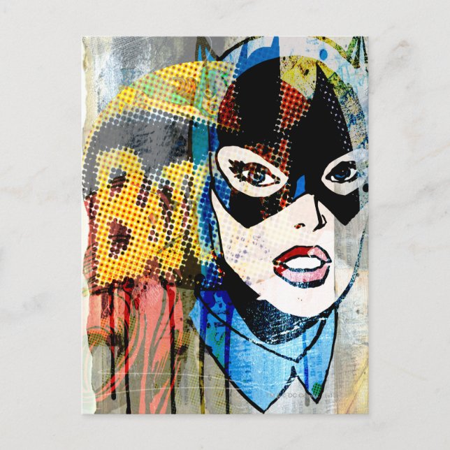Cartão Postal Batgirl Head (Frente)