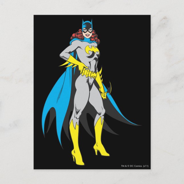 Cartão Postal Batgirl Poses (Frente)