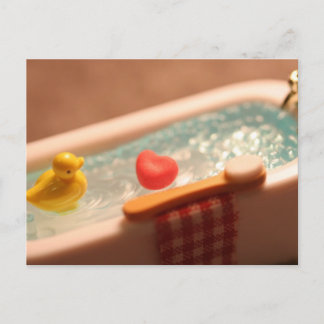 Cartão Postal Bath Time Love