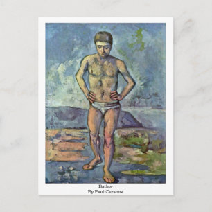 Cartão Postal Bather By Paul Cezanne
