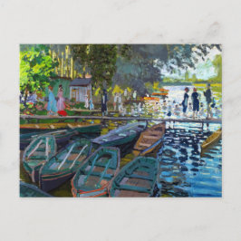 Cartão Postal Bathers em La Grenouillere Claude Monet
