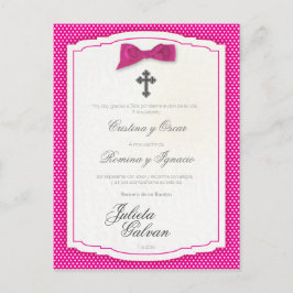 Cartão Postal Batismo, Aniversário, Quinceañera, Guarda-Casament