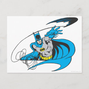 Cartão Postal Batman Arremessa Batarang 3
