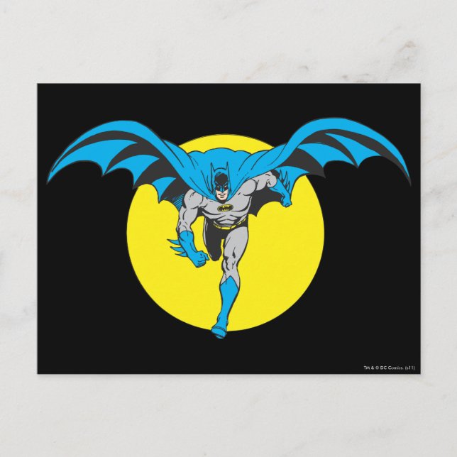 Cartão Postal Batman Corre para Frente (Frente)
