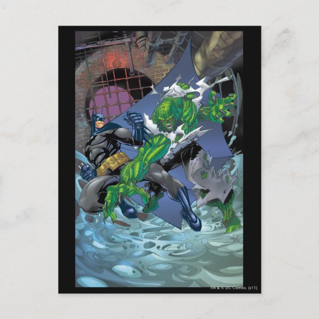 Cartão Postal Batman - Croc Assassino (Frente)